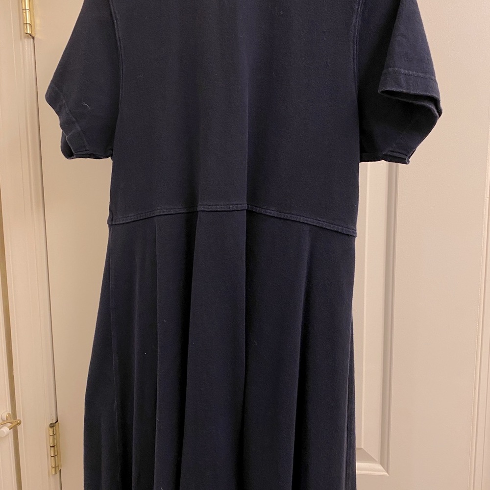 Eddie Bauer 90’s simple button down dress in navy blue - cotton - size SP - Picture 2 of 6